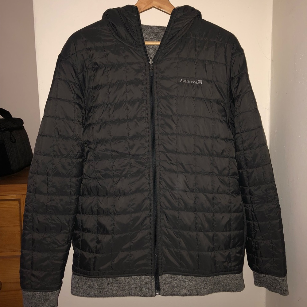 Avalanche reversible zip up jacket with hood